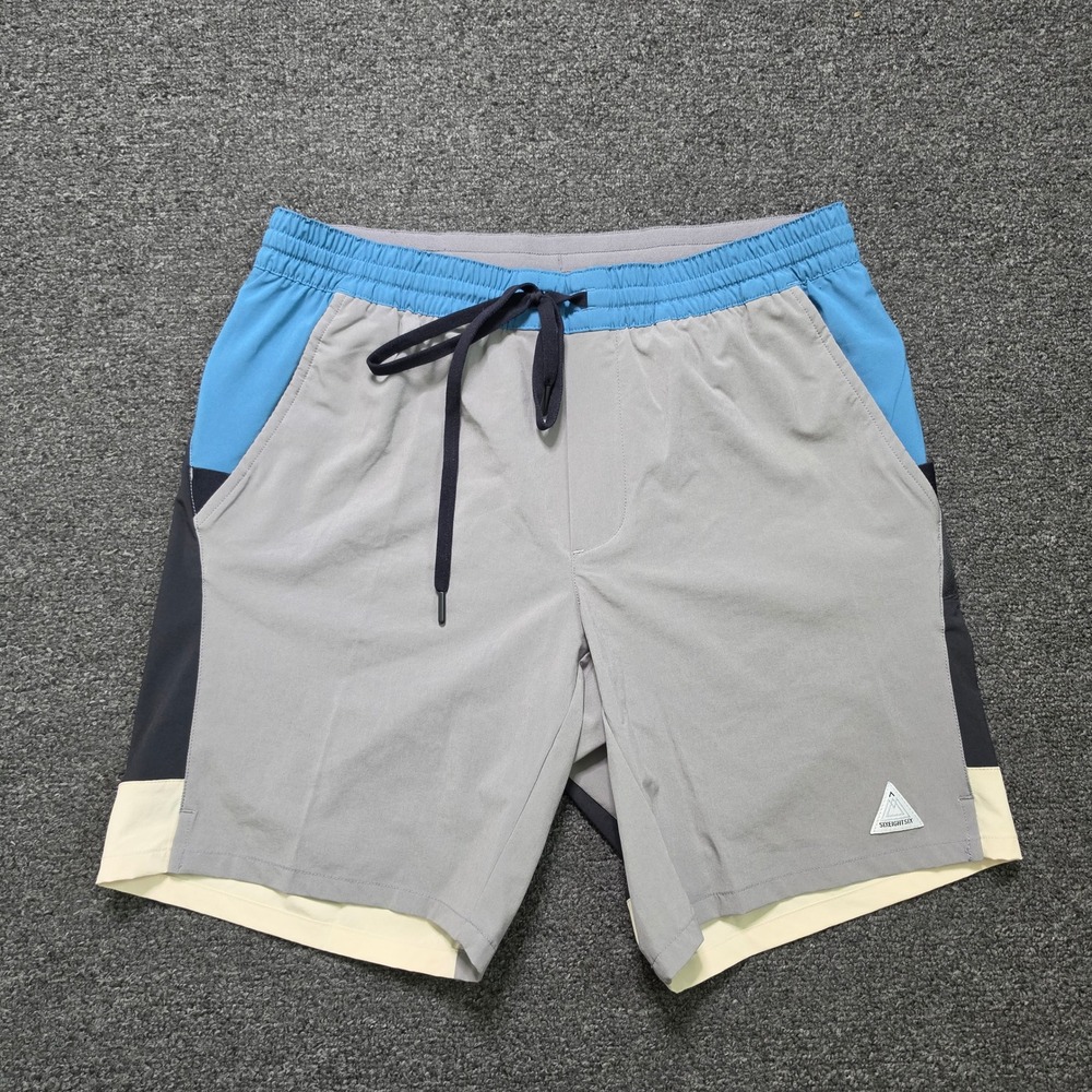 686 ATP Stretch Performance Shorts Blue Ash Mens Medium Technical Athletic Train